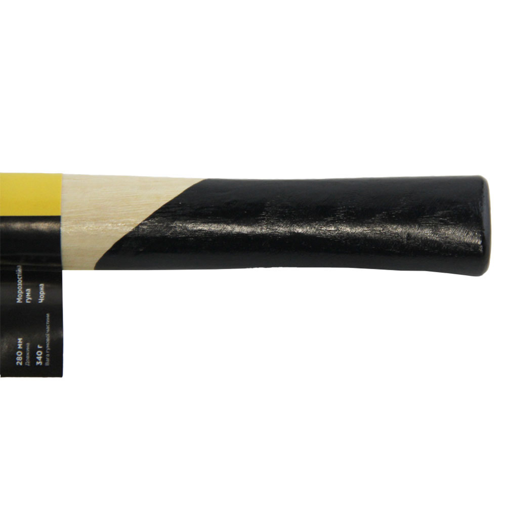 Киянка Sigma гумова чорна 340 г дерев'яна рукоятка