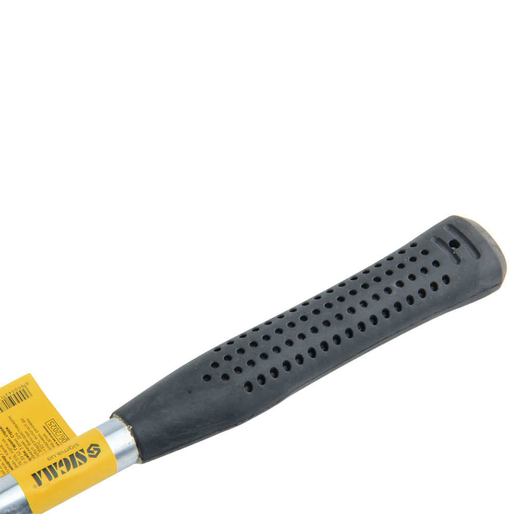 Киянка Sigma гумова чорна 450 г металева обгумована рукоятка