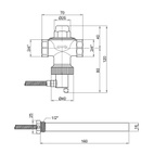 Клапан теплового сброса Icma 3/4" (№605)