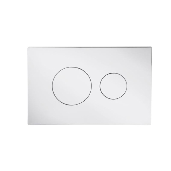 Клавіша змиву Qtap Standard 152 × 236 × 28 мм, Chrome, кругла (QTSTD164CRM49469)