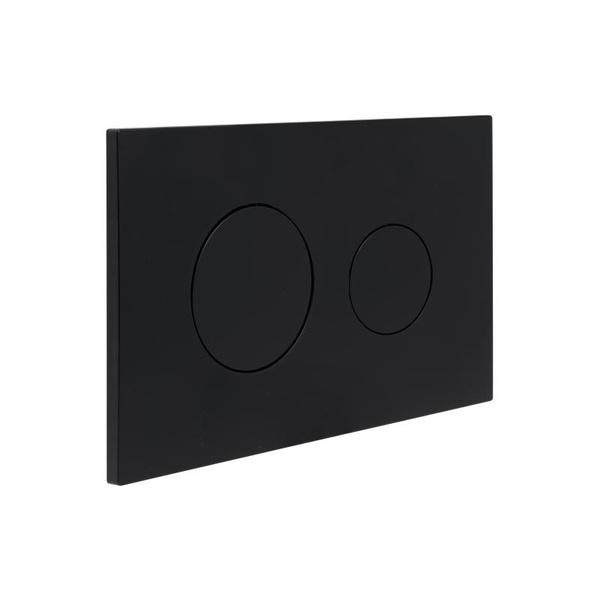 Клавіша змиву Qtap Standard 152 × 236 × 28 мм, Matt Black, кругла (QTSTD164BLM49470)
