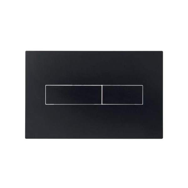 Клавіша змиву Qtap Standard 152 × 236 × 28 мм, Matt Black, лінійна (QTSTD164BLM49473)