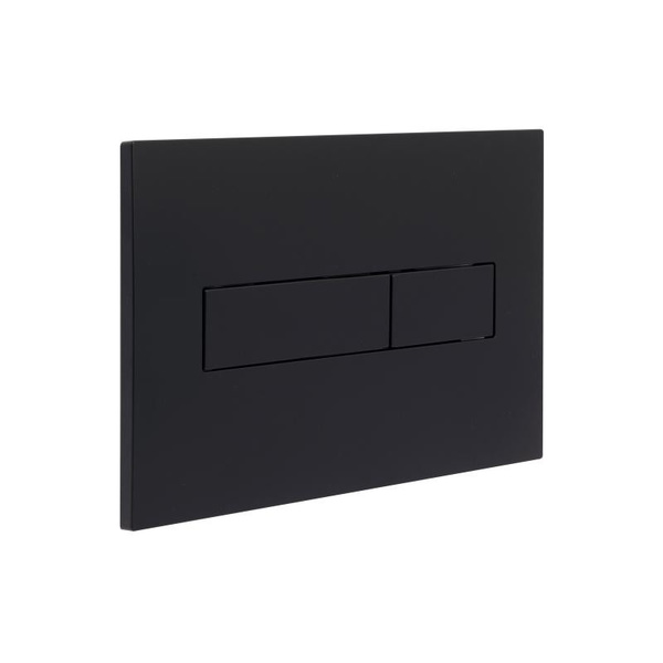 Клавіша змиву Qtap Standard 152 × 236 × 28 мм, Matt Black, лінійна (QTSTD164BLM49473)