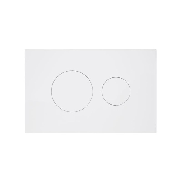 Клавіша змиву Qtap Standard 152 × 236 × 28 мм, White, кругла (QTSTD164W49468)