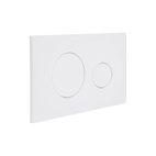 Клавіша змиву Qtap Standard 152 × 236 × 28 мм, White, кругла (QTSTD164W49468)