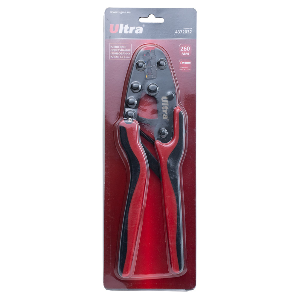 Кліщі для опресування ізольованих клем Ultra 0.5-6 мм²