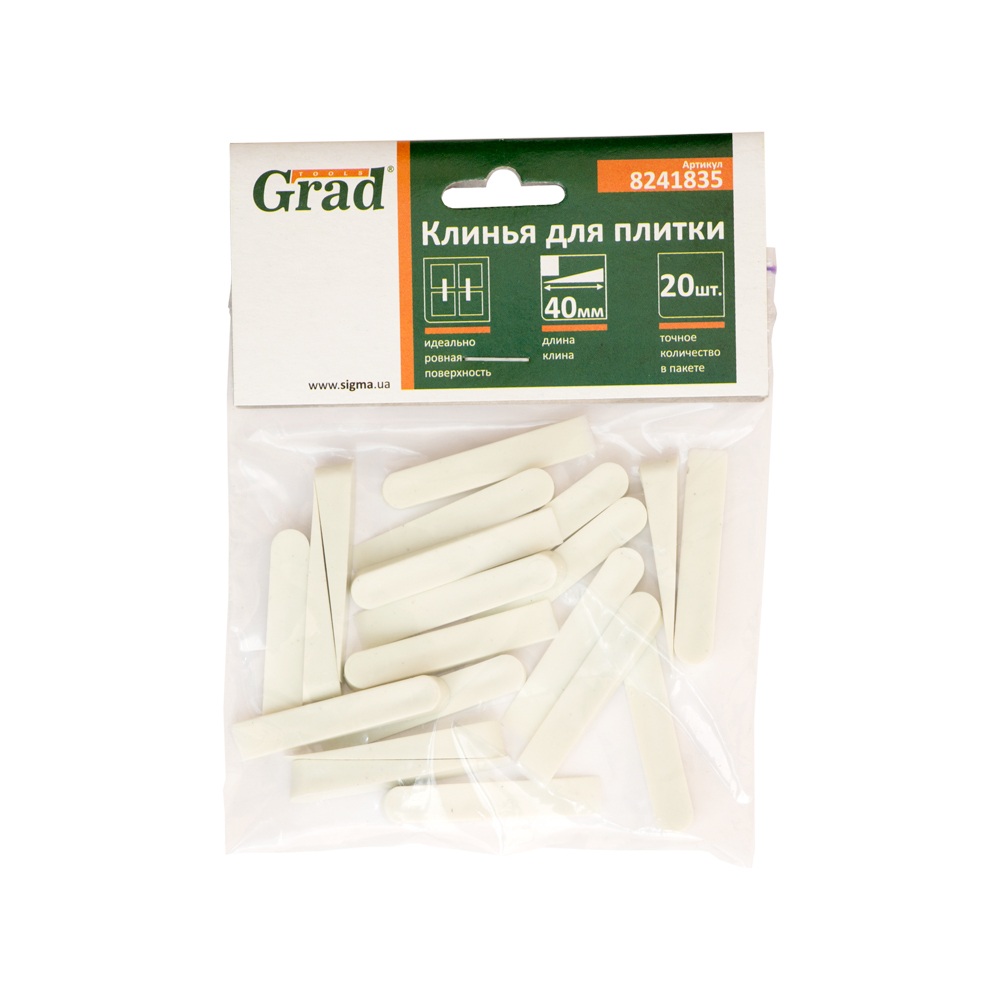 Клин Grad для плитки 40 мм 20 шт