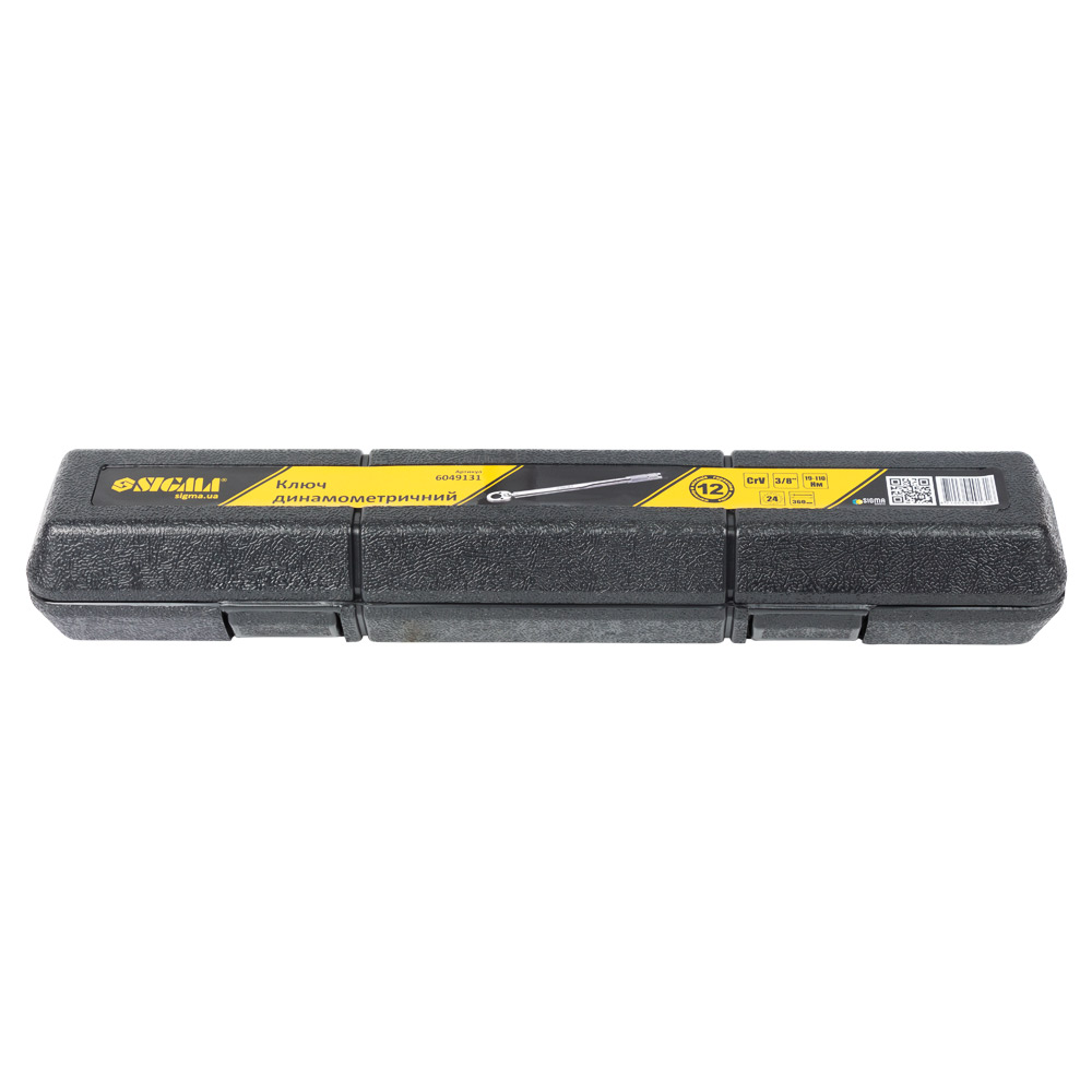 Ключ динамометрический Sigma 3/8" 19-110 Нм (кейс)