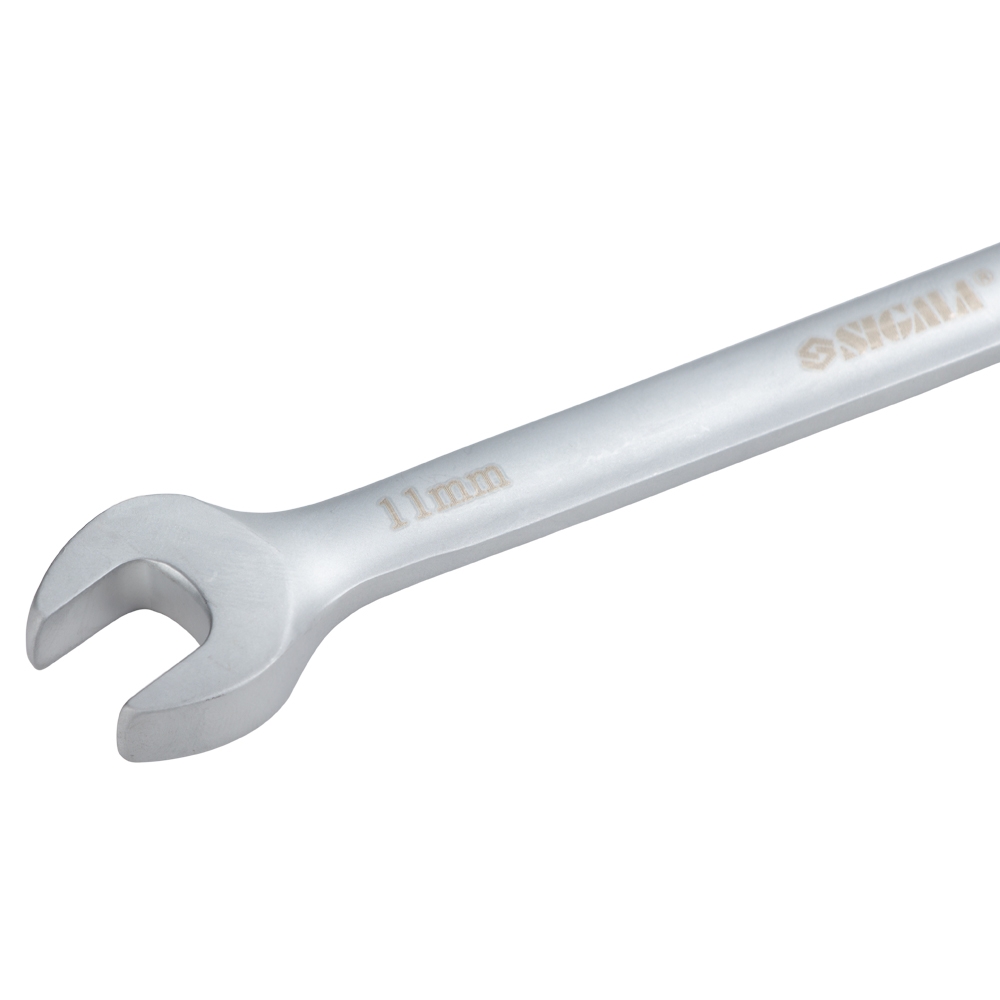 Ключ ріжково-накидний Sigma CrV з тріскачкою 11 мм