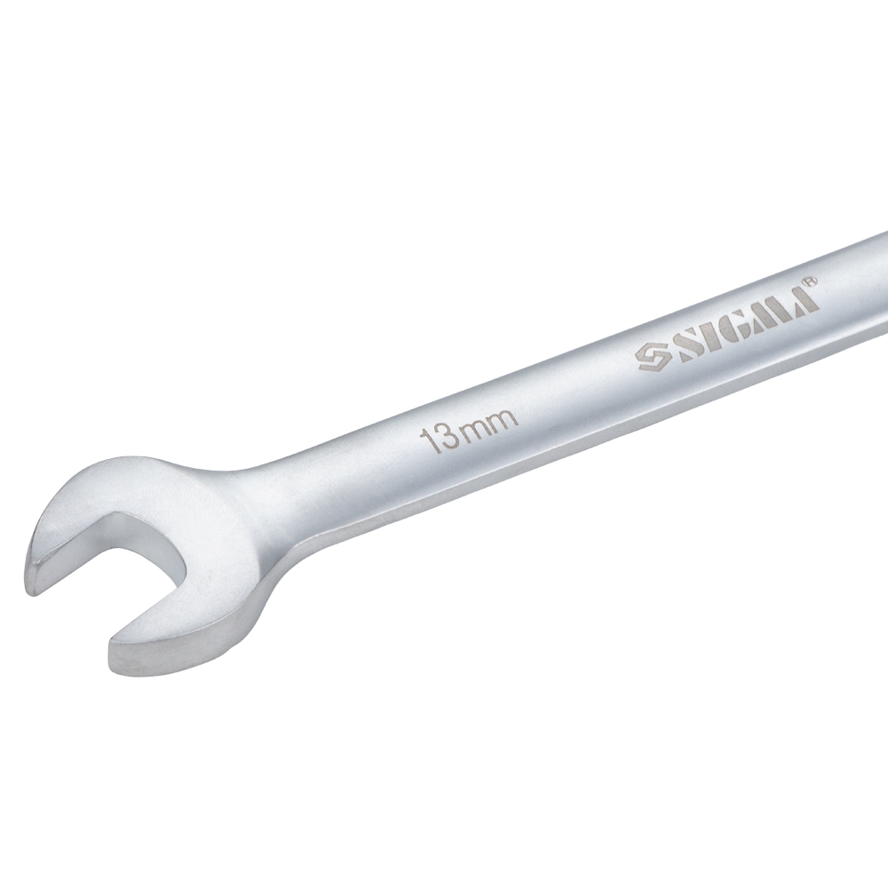 Ключ ріжково-накидний Sigma CrV з тріскачкою 13 мм