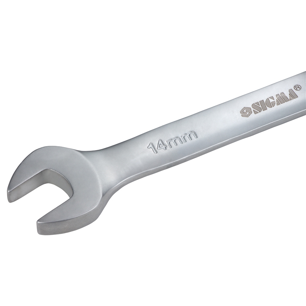 Ключ ріжково-накидний Sigma CrV з тріскачкою 14 мм