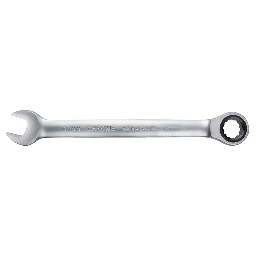 Ключ рожково-накидной Sigma CrV с трещоткой 17 мм