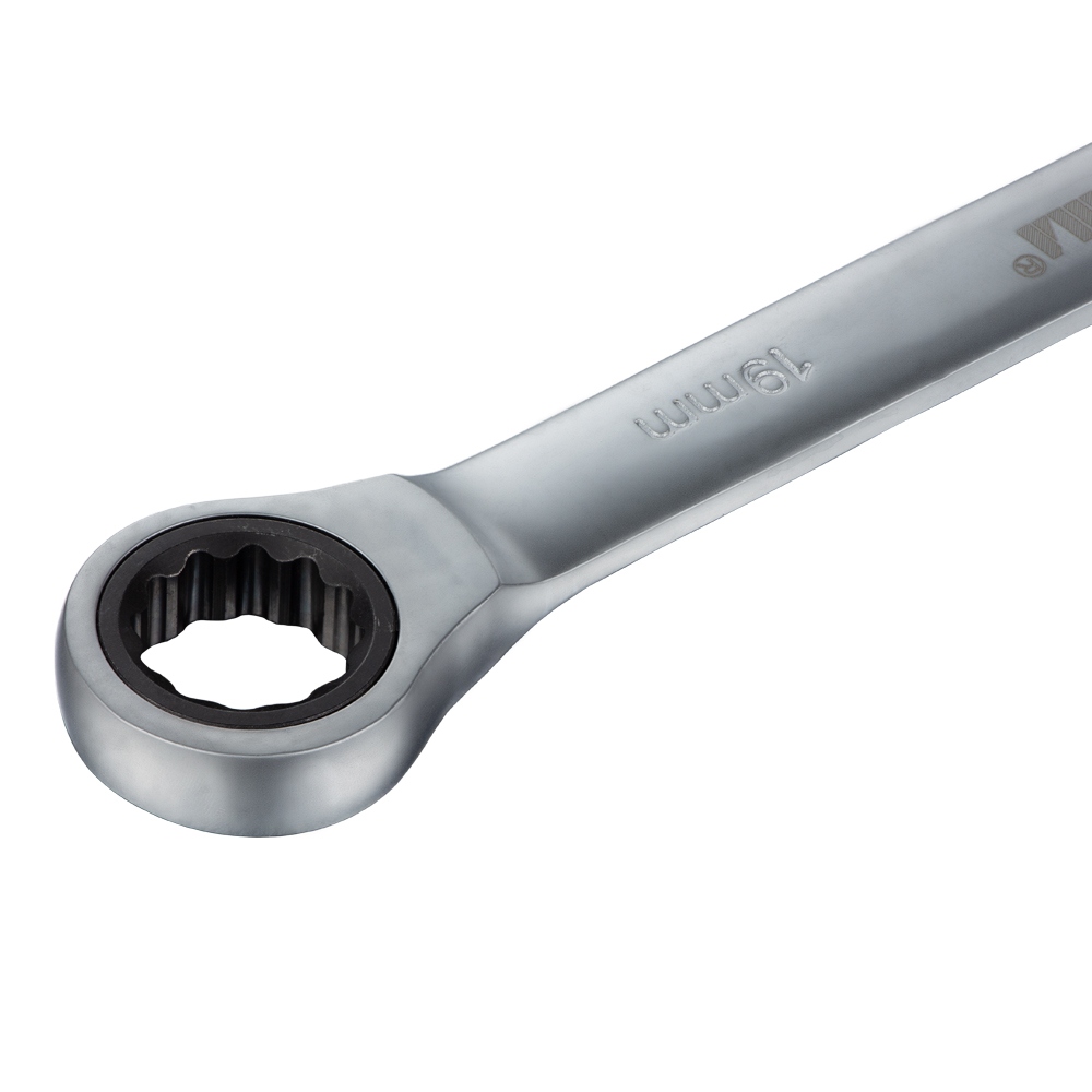 Ключ ріжково-накидний Sigma CrV з тріскачкою 19 мм