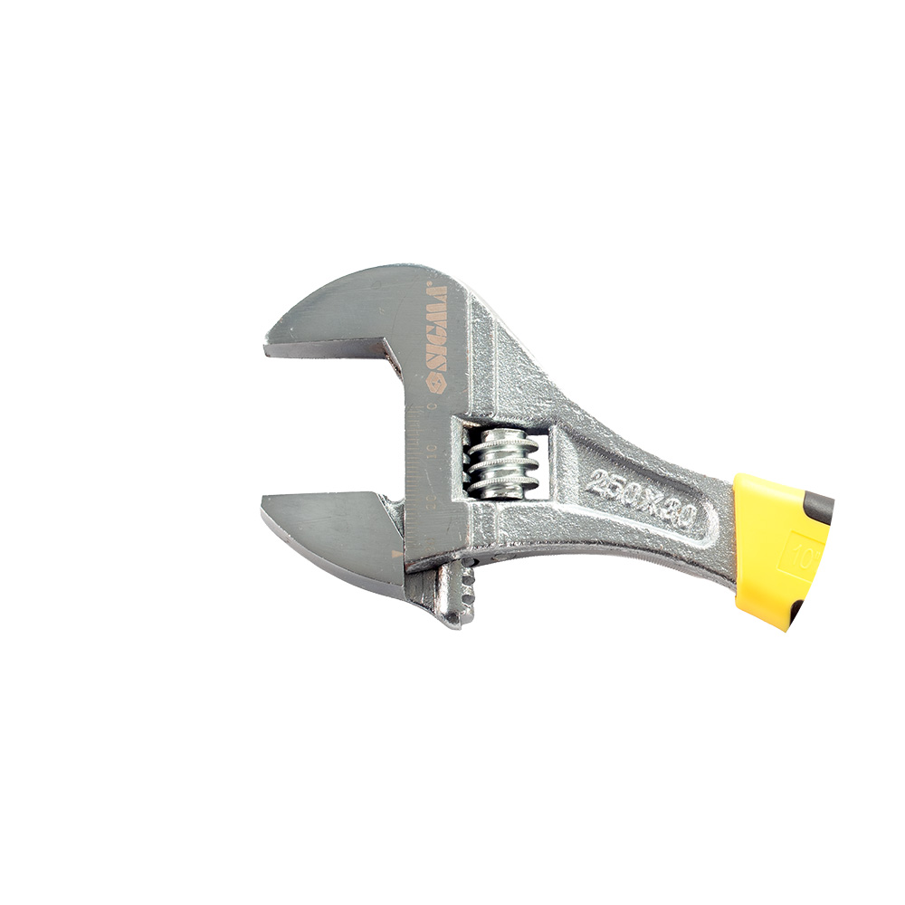 Ключ розвідний Sigma Crv 250 мм (обгумована рукоятка)