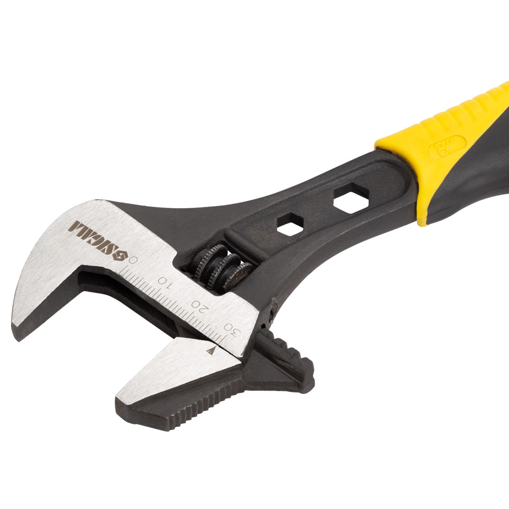 Ключ розвідний Sigma Crv (TPR) з переставной губкою 200 мм 0-30 мм