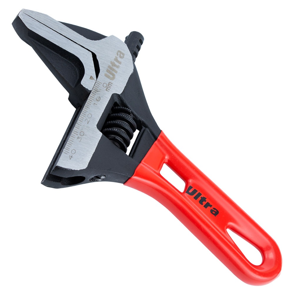 Ключ розвідний Ultra CrV з тонкими губами укорочений 155 мм, 0-41 мм