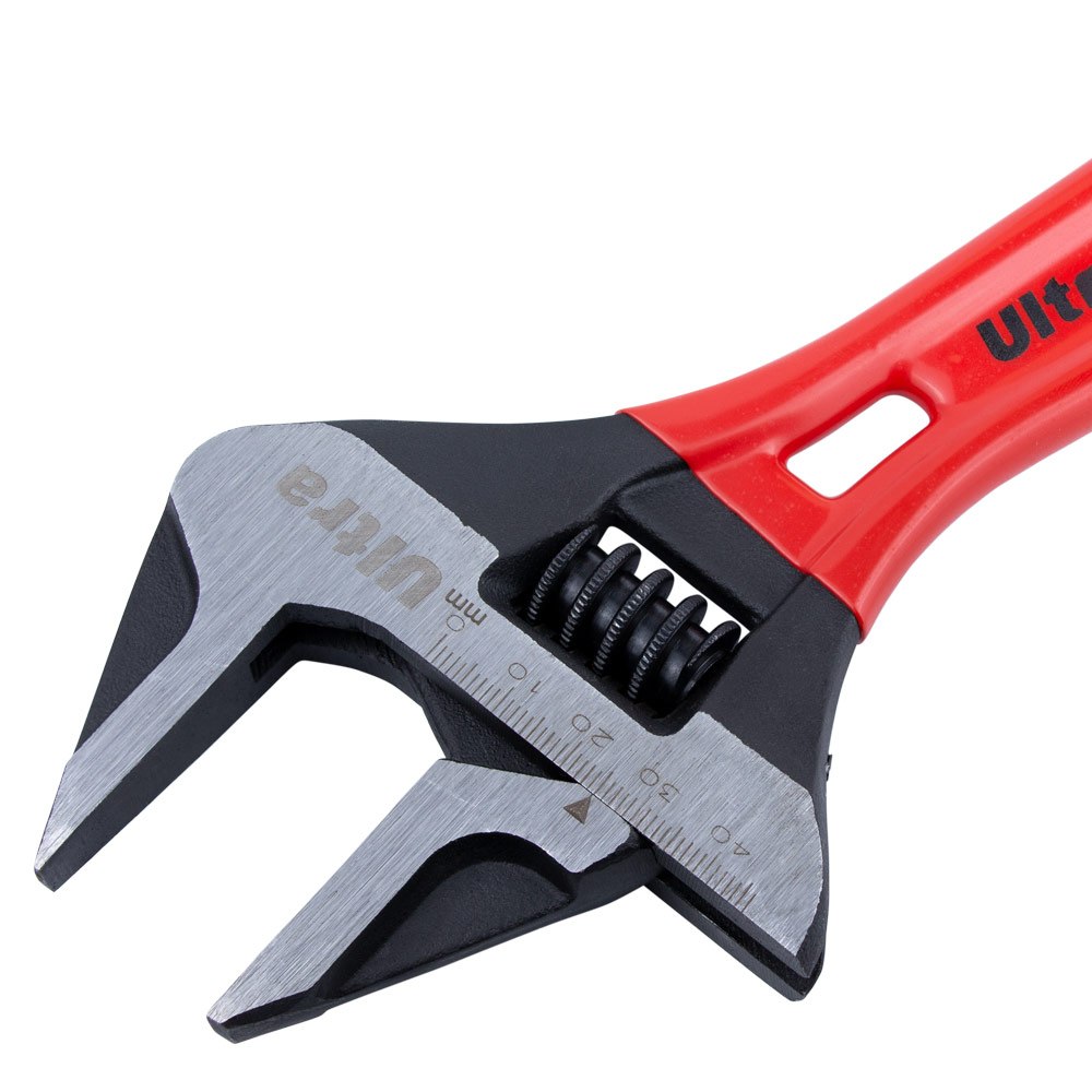 Ключ розвідний Ultra CrV з тонкими губами укорочений 190 мм, 0-46 мм