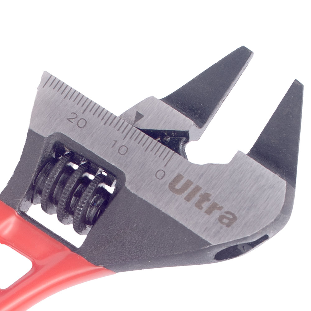 Ключ розвідний Ultra CrV з ультратонкими губками укорочений 140 мм, 0-34 мм