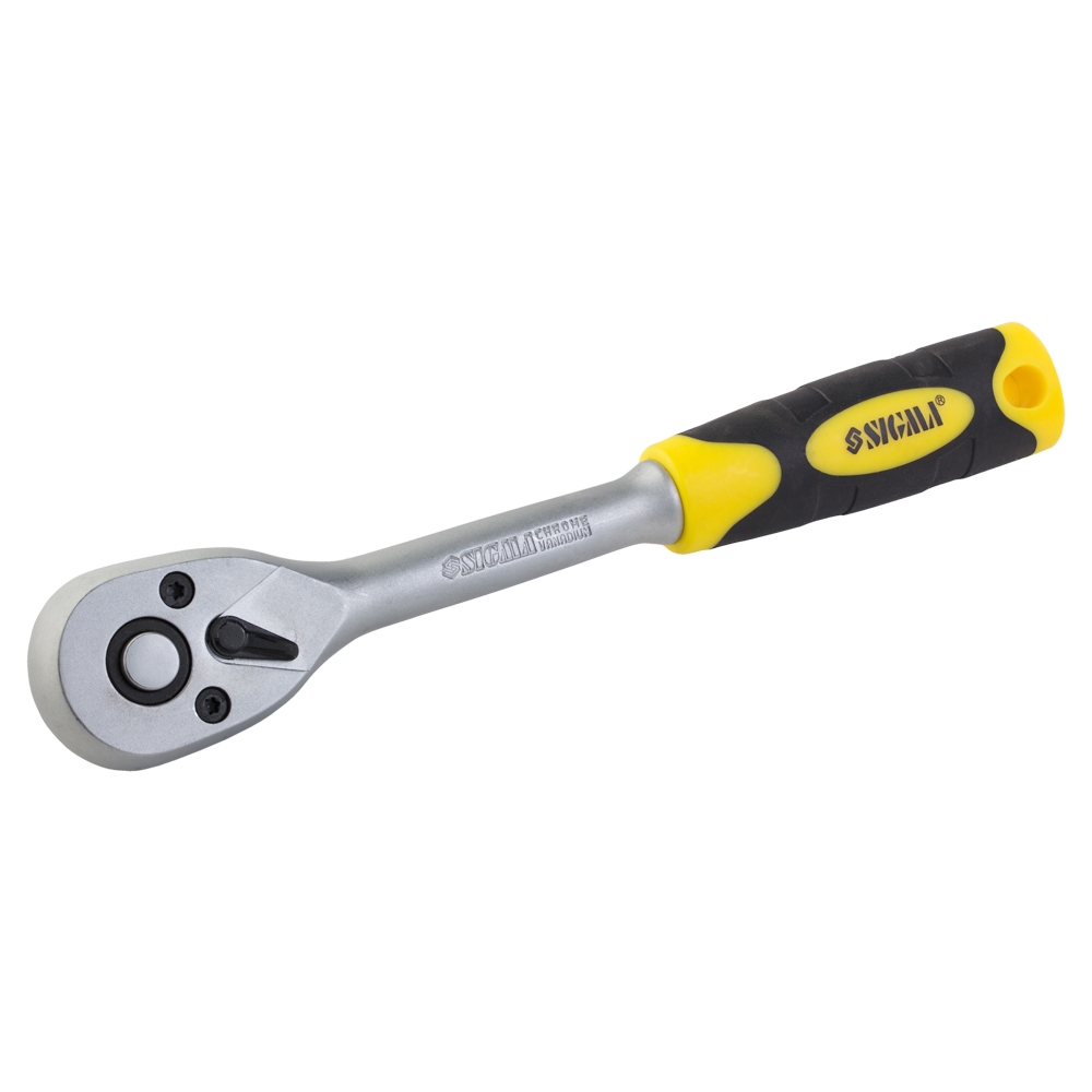 Ключ-тріскачка Sigma CrV 3/8" 200 мм 72T