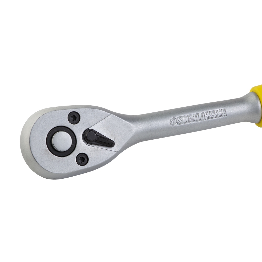 Ключ-тріскачка Sigma CrV 3/8" 200 мм 72T