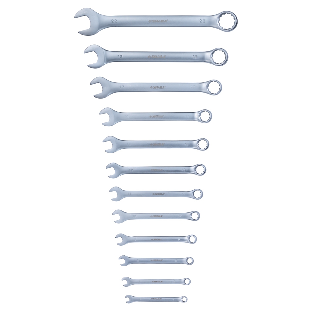 Ключі ріжково-накидні Sigma CrV 12 шт 6-22 мм