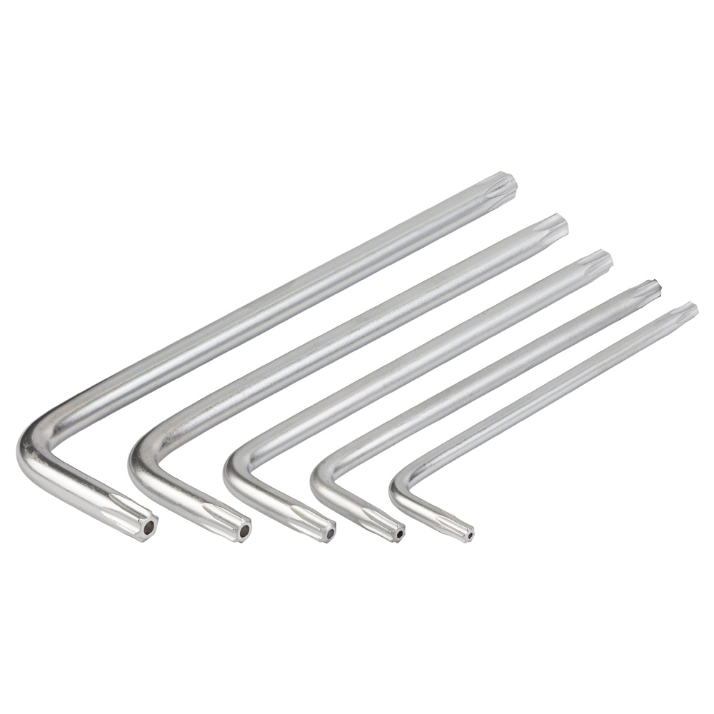 Ключі Sigma Torx CrV 9 шт. T10-T50 мм CrV (середні з отвором)