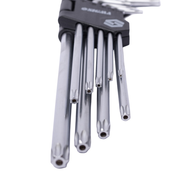 Ключі Sigma Torx CrV 9 шт. T10-T50 (довгі з отвором)