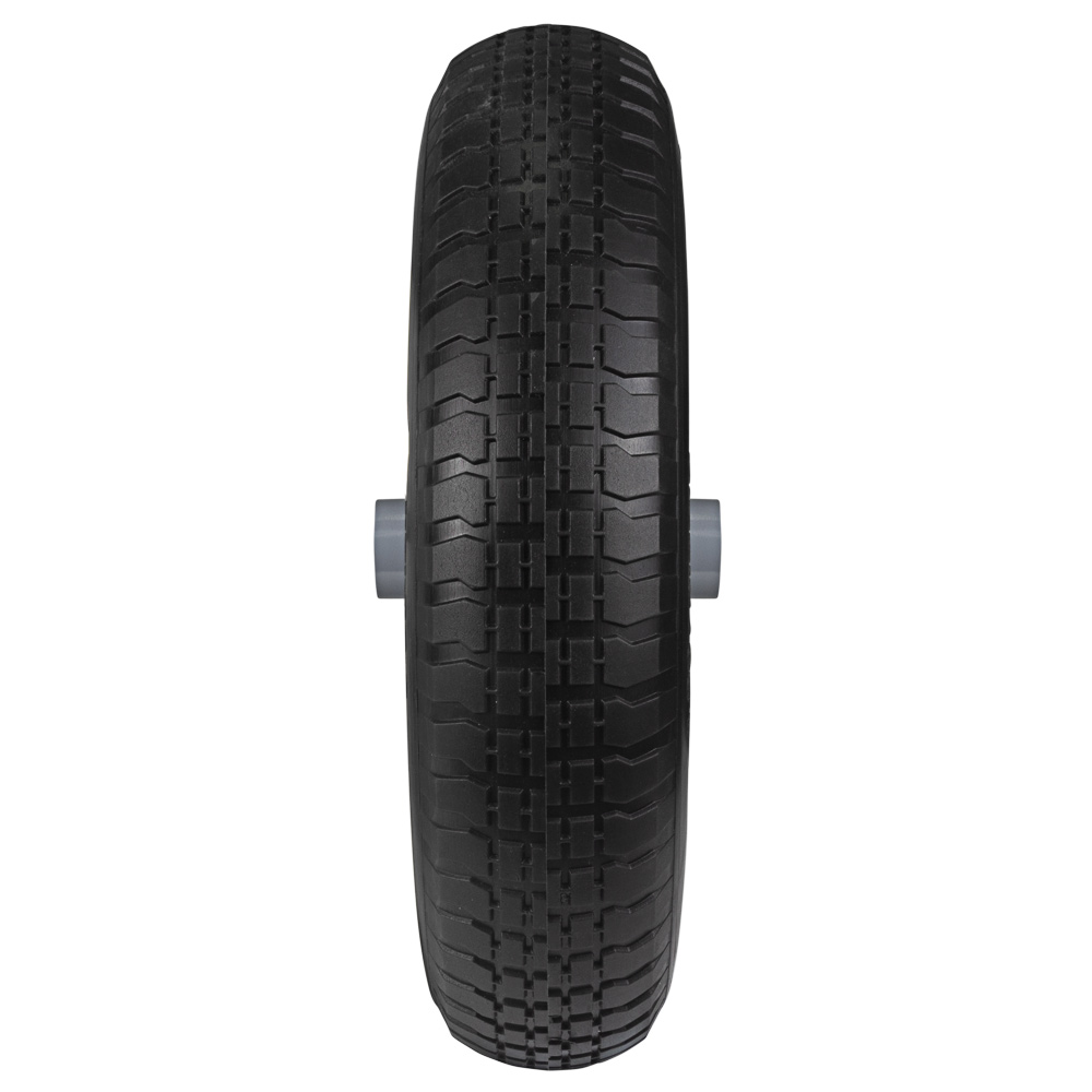 Колесо для тачки Flora безкамерне поліуретанове 15" (4.00-8) 387 x 92 мм вісь Ø16 мм довжина 103 мм