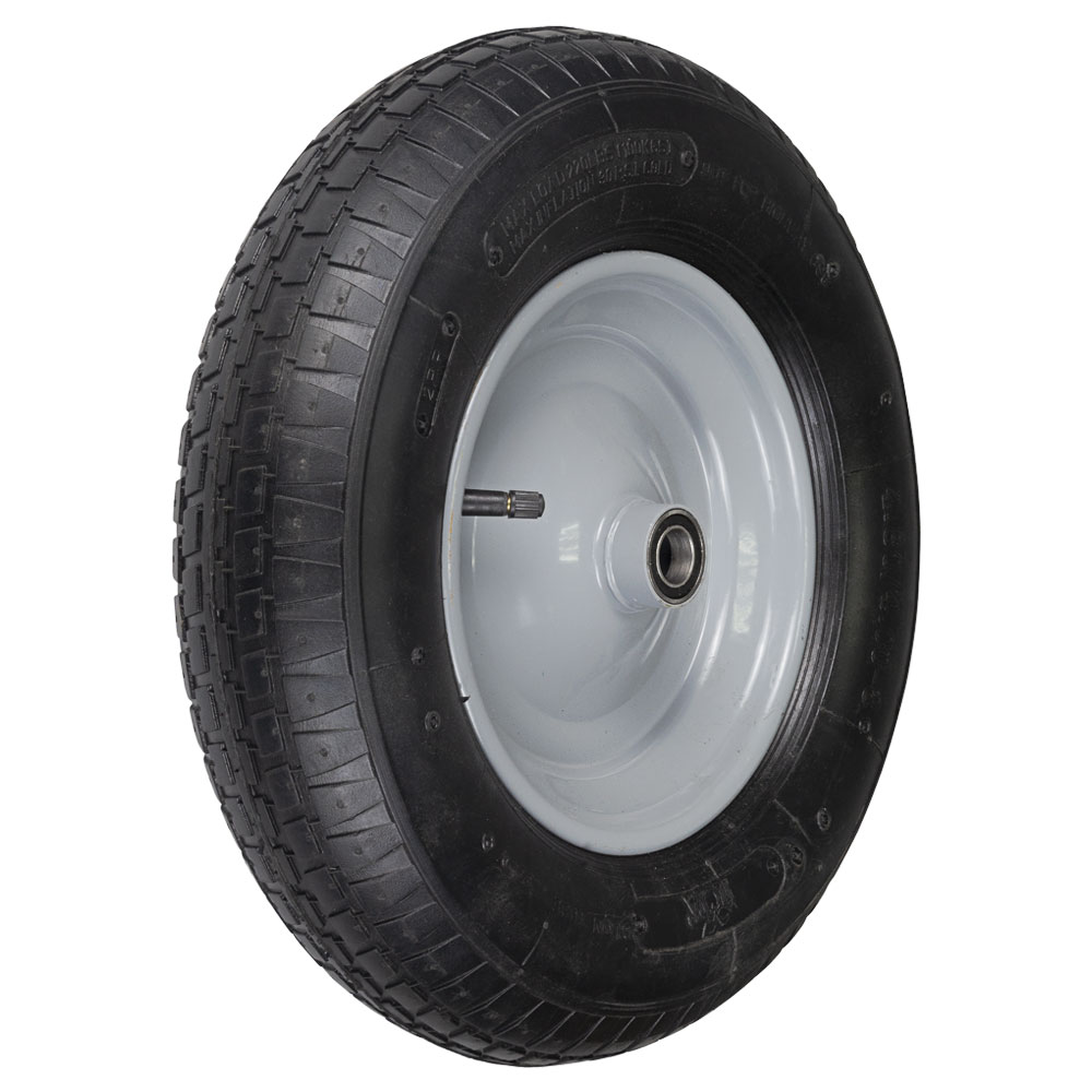 Колесо для тачки Flora пневматичне 15" (4.00-8) 380 x 92 мм вісь Ø16 мм довжина 103 мм