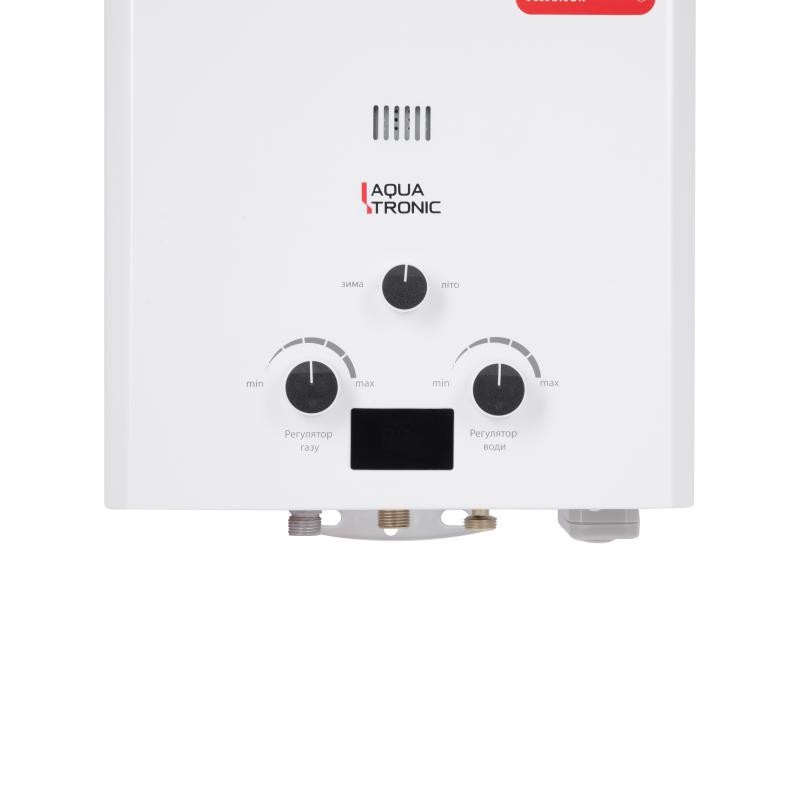 Колонка газовая дымоходная Aquatronic A21 White 10 л