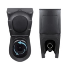 Комплект 2 в 1: унитаз напольный Qtap Scorpio Matt Black QT14226088AMB + набор гигиенического душа Lidz Aria Black LDARI110BLA43394