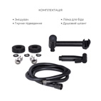 Комплект 2 в 1: унитаз напольный Qtap Scorpio Matt Black QT14226088AMB + набор гигиенического душа Lidz Aria Black LDARI110BLA43394