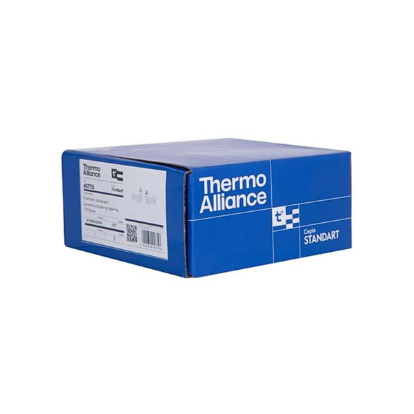Комплект кранів Thermo Alliance Standart 1/2" бiлий, для рушникосушарки кутовий (SF395W15HEW)