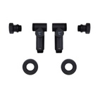 Комплект кранів Thermo Alliance Standart 1/2" чорний, для рушникосушарки кутовий (SF395W15HEB)