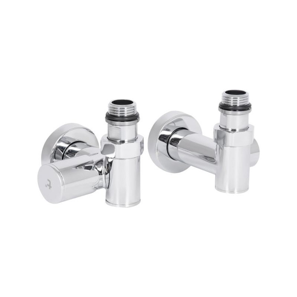 Комплект кранів Thermo Alliance Standart 1/2" хром, для рушникосушарки кутовий (SF395W15HE)