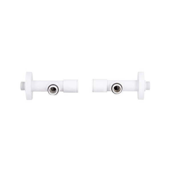 Комплект кранів Thermo Alliance Standart 1/2" З для рушникосушарки кутовий білий (SF395W15W)