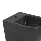 Комплект Qtap Robin Anthracite 3 в 1: унітаз підвісний Ultra Quiet + біде підвісне + раковина накладна (QTROBAN49157)