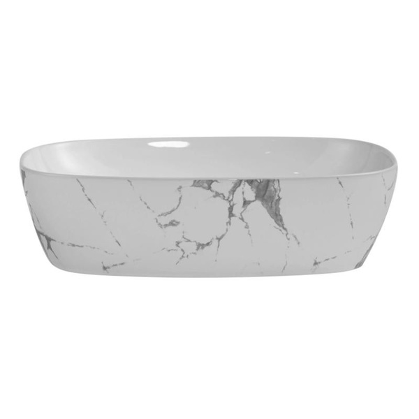 Комплект Qtap Robin Marble 3 в 1: унітаз підвісний Ultra Quiet + біде підвісне + раковина накладна (QTROBMR49160)