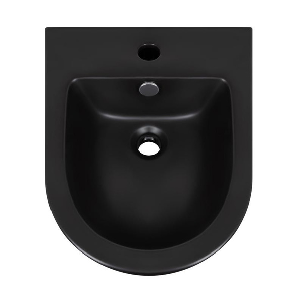 Комплект Qtap Robin Matt Black 2 в 1: унітаз підвісний Ultra Quiet QT13332381АSMB + біде підвісне QT1355046FMB