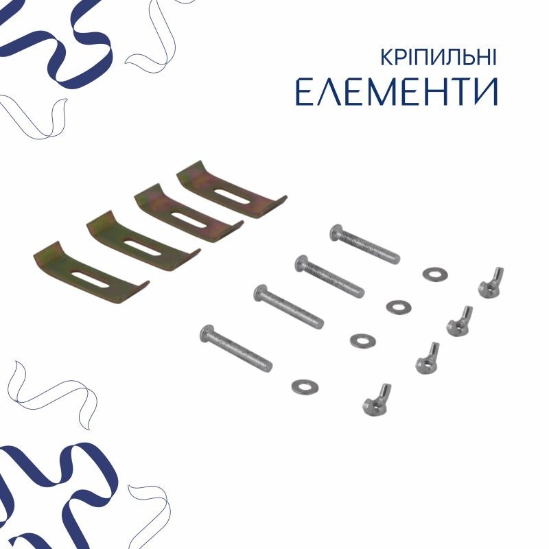 Комплект Qtap Stork: Раковина врізна овальна 570 x 390 x 210 мм White + Донний клапан PU02O