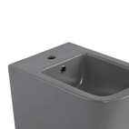 Комплект Qtap Tern Stone grey 3 в 1: унітаз підвісний Ultra Quiet + біде підвісне + раковина накладна (QTTERSG49162)
