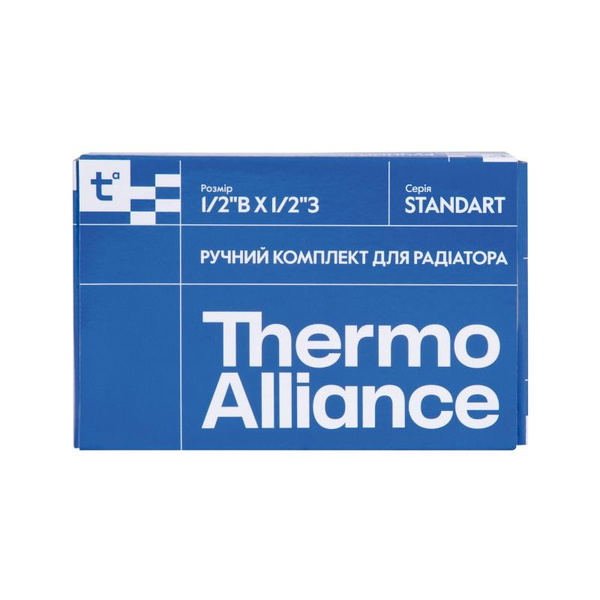 Комплект кранов радиаторных Thermo Alliance Standart 1/2"ВН угловой (TAS232W15)