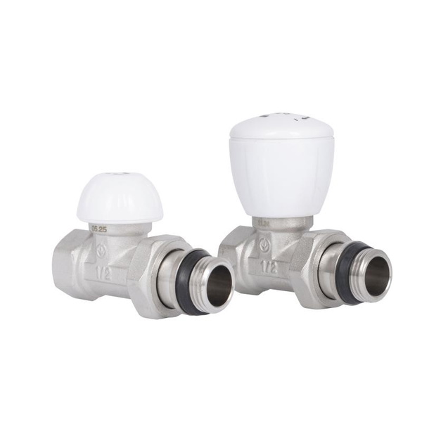 Комплект кранов радиаторных Thermo Alliance Standart 1/2" ВН прямой (TAS230W15)