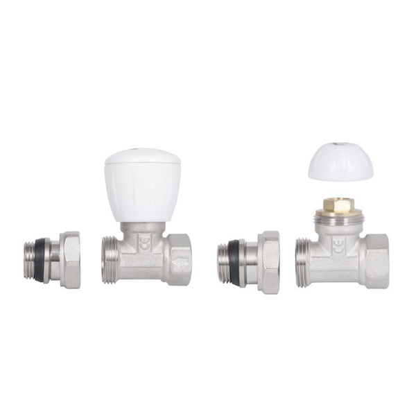 Комплект кранов радиаторных Thermo Alliance Standart 1/2" ВН прямой (TAS230W15)