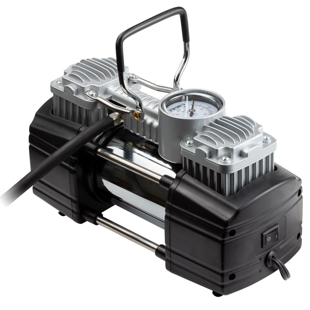 Компрессор автомобильный Sigma 12В 300Вт 25А 60л/мин 10бар сумка переходник на клеммы