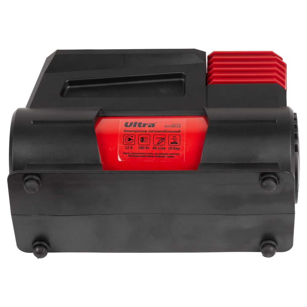 Компрессор автомобильный Ultra 12В 180Вт 15А 40л/мин 10бар с фонариком сумка