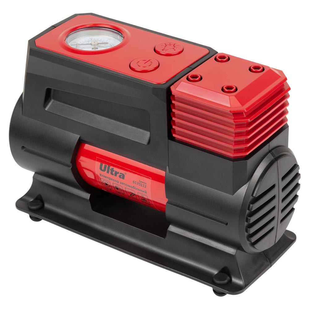 Компрессор автомобильный Ultra 12В 180Вт 15А 40л/мин 10бар с фонариком сумка
