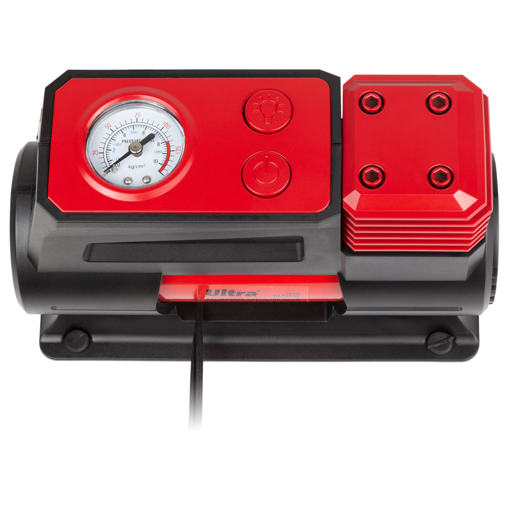 Компрессор автомобильный Ultra 12В 180Вт 15А 40л/мин 10бар с фонариком сумка