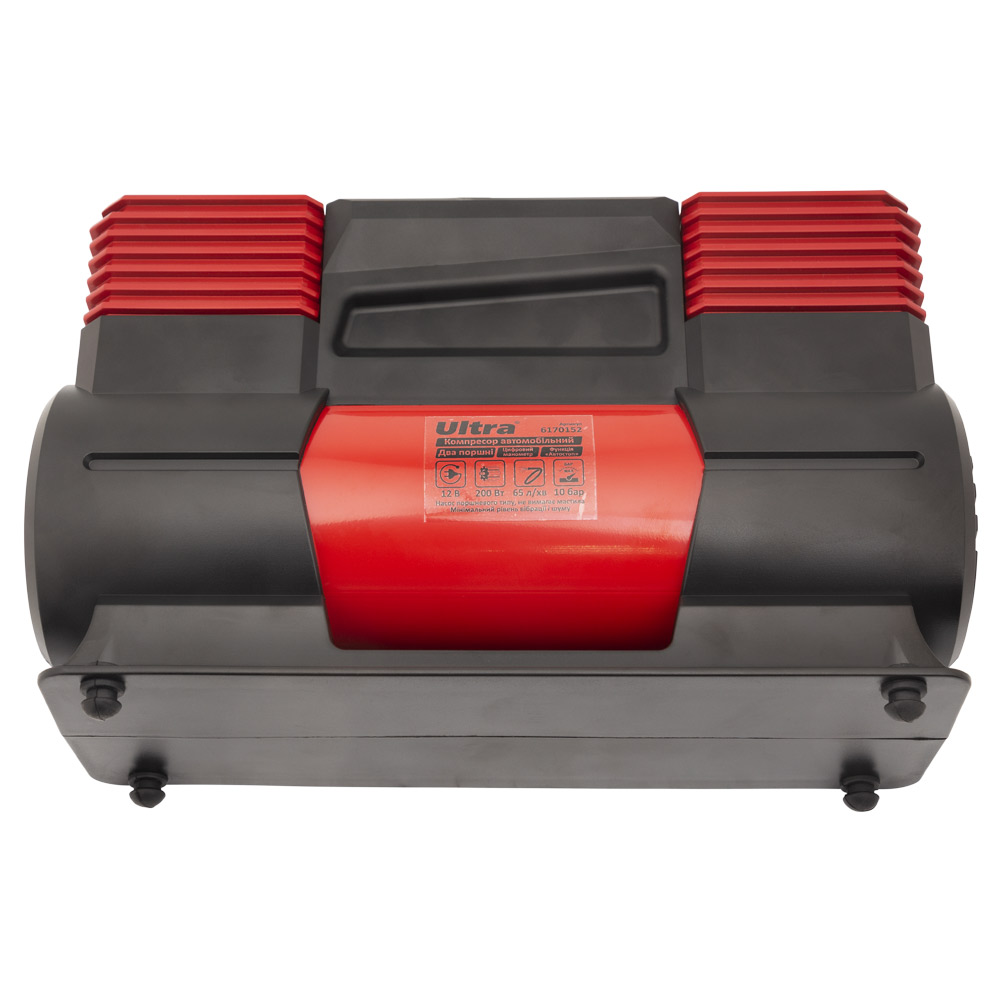 Компрессор автомобильный Ultra автостоп 12В 200Вт 16А 65л/мин 10бар с фонариком сумка