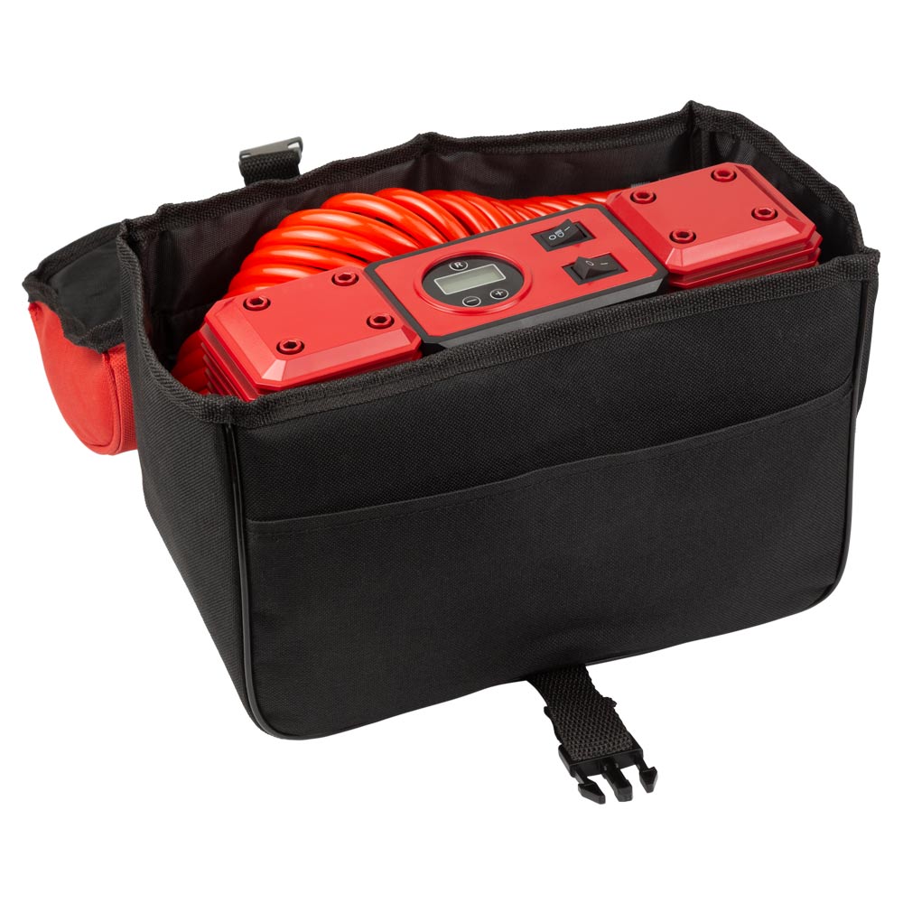 Компрессор автомобильный Ultra автостоп 12В 200Вт 16А 65л/мин 10бар с фонариком сумка